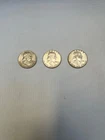 Franklin Half Dollar 3 Coin Lot  (1959  1960 & 1961)  *90% Silver*  See Pics