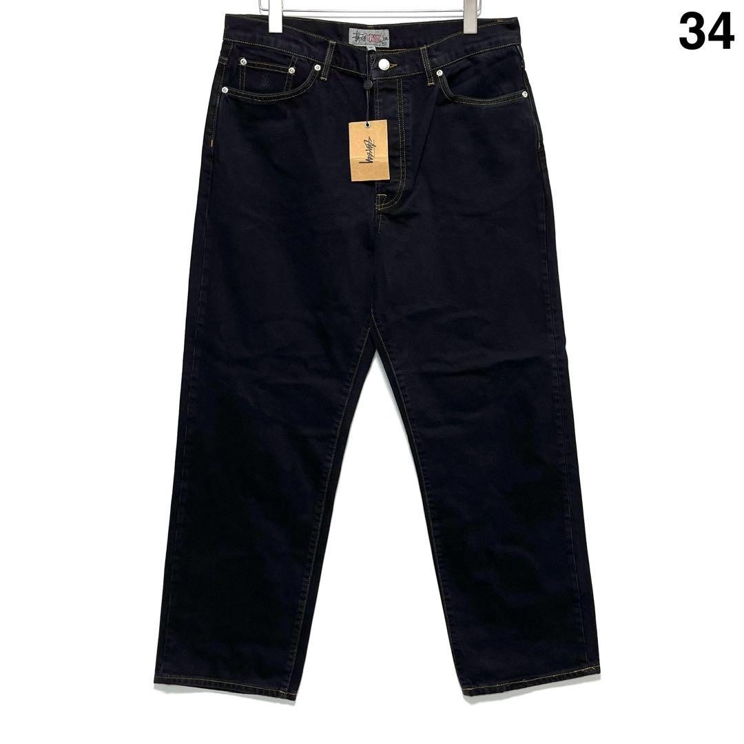 Stussy Classic Jean Denim 34 Black Worn Wash Used Slim Fit Stussy Classic Jean Denim 34 Black Worn Wash Used Slim Fit