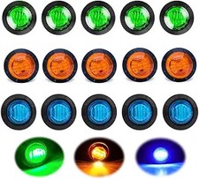 34 3 Led Trailer Side Marker Clearance Lights Front Rear Top Marker Indicators