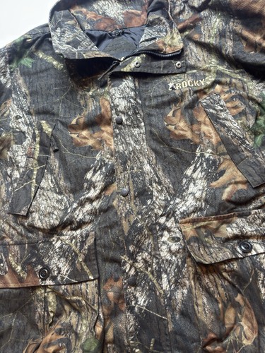 Rocky Mens Size XL Camo Full Zip Utility Jacket Insulated Realtree Hunting - Picture 3 of 6