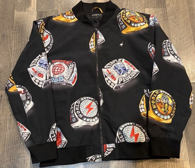 #ad #ad STAPLE CHAMPION RINGS BOMBER JACKET $80.00
