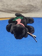 The Black Labrador Puppy dog stuffed animal Green Dog Mini