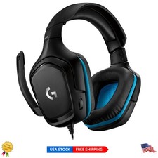 Immersive 7.1 Surround Gaming Headset with Flip-to-Mute Mic - G432 Black/Blue