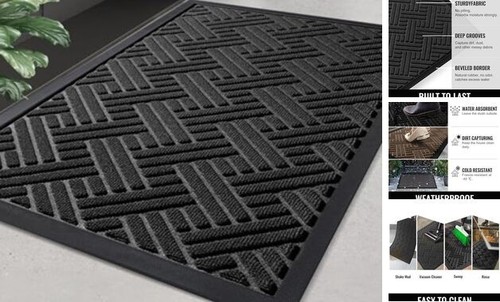 Front Door Mat Indoor Outdoor Entrance, 29.5x17 Inch, Welcome Mat for