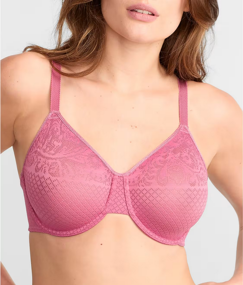 $74 Wacoal 857210 Visual Effects Underwire Minimizer Bra, Malaga, Size 34C