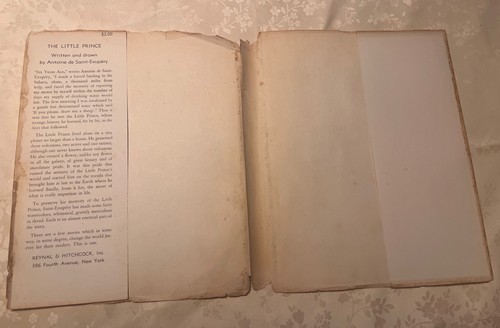 THE LITTLE PRINCE Antoine De Saint-Exupery 1943 1st / 1st print Jacket Reynal $2 - Picture 3 of 9
