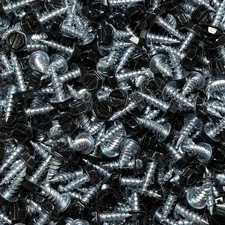 (1000) #8 x 1/2” Zip Screws Black