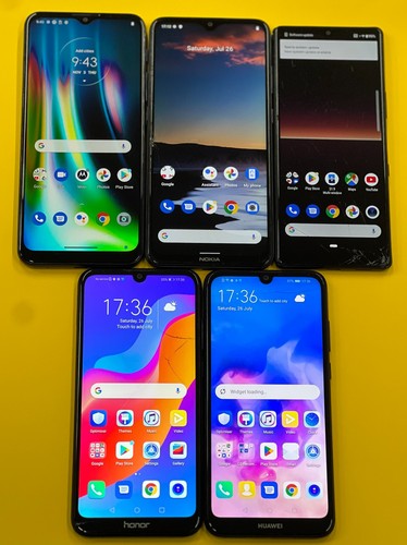 Job Lot x 5 Mixed Model Phones Nokia/Motorola – Damaged Glass *Read Description* - Picture 4 of 9