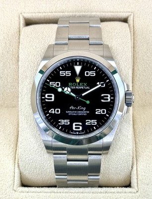 2026 Rolex Air-King Men's Black Watch - 126900