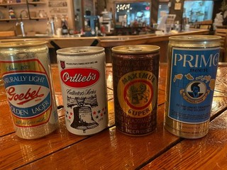 ASSORTED VINTAGE BEER CANS