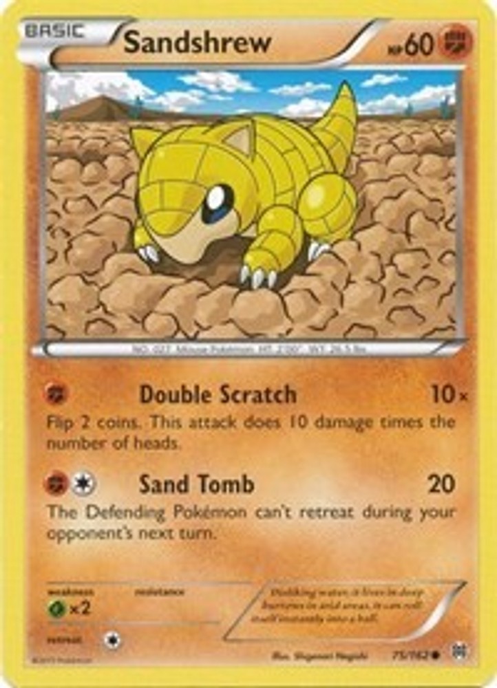 Sandshrew 75/162 Common XY - BREAKthrough Pokemon Near Mint