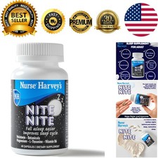 Nite Nite Sleep Capsules   3mg Melatonin, 60 Count for Restful Nights
