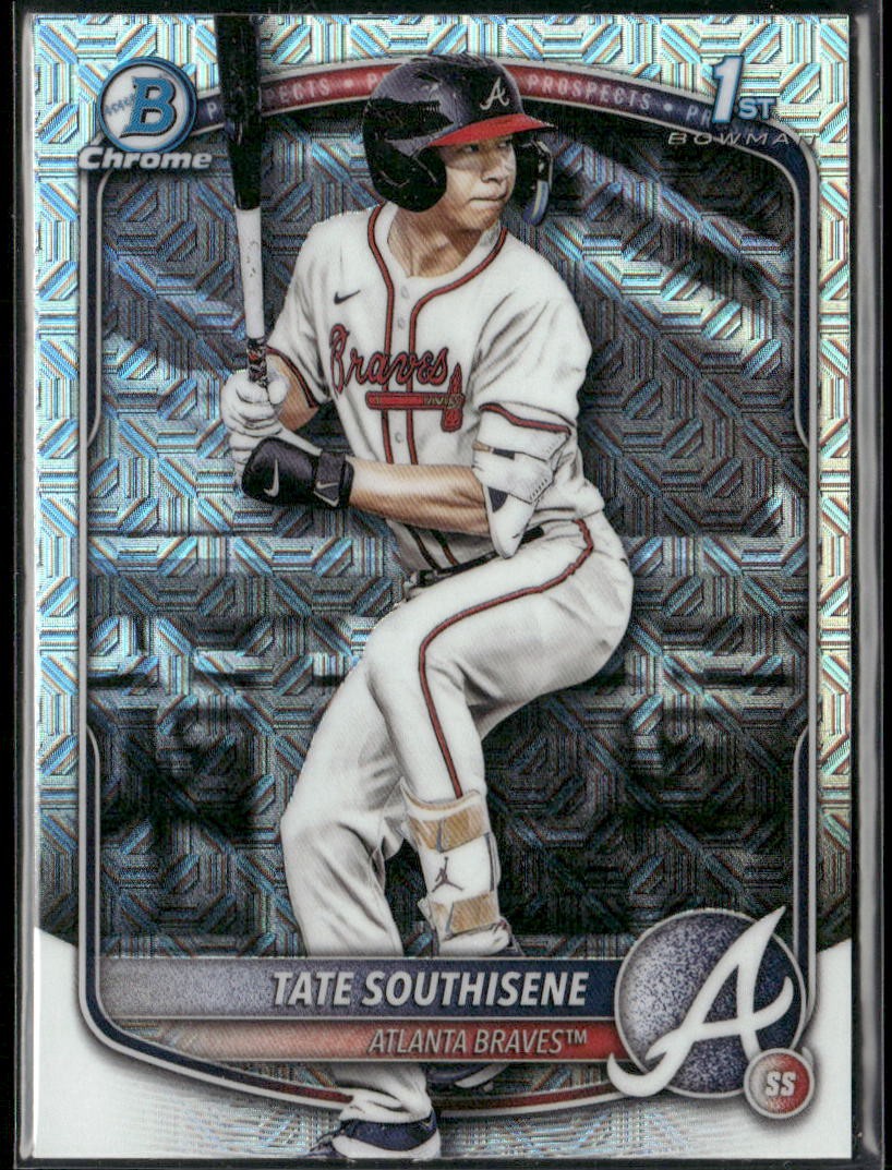 Tate Southisene 2025 1st Bowman Draft #BDC-70 Chrome Mojo Refractor Braves