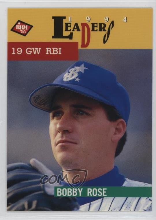 1995 BBM 1994 Leaders Bobby Rose #25 07yc