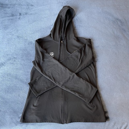 AV Impact Volleyball Club Women's Long Sleeve Full Zip Black Lightweight Jacket - Picture 14 of 20