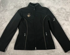 Arista Equestrian Softshell Jacket Size Medium Black Full Zip Horse Riding