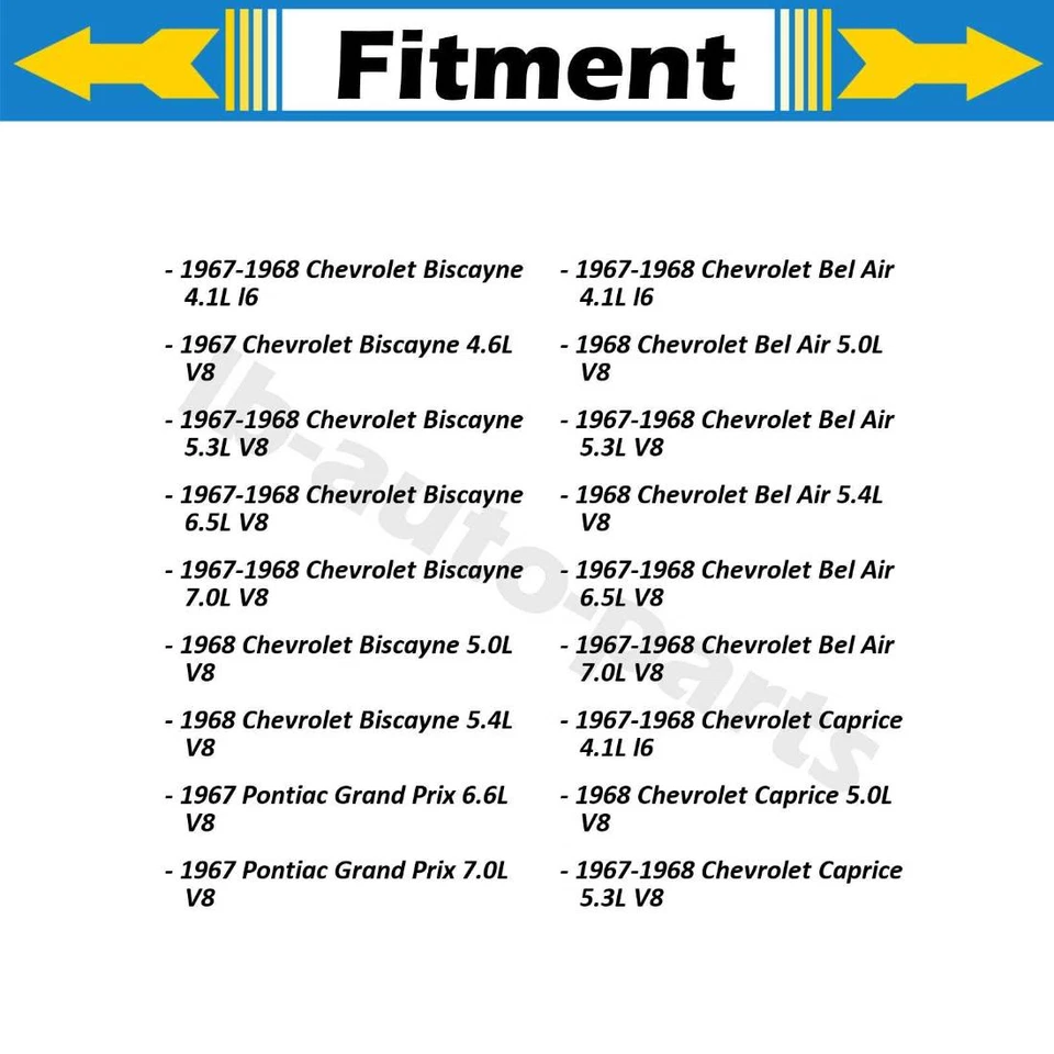 Manguera de freno delantera trasera 4 piezas para Chevrolet Impala 1967 4,6 L Foto 2 de 4