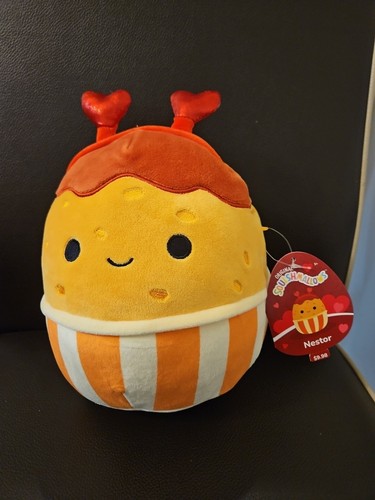 Squishmallows Valentines Day Nestor the Chicken Nugget 8 Inch Soft Plush New S8 - Picture 1 of 3