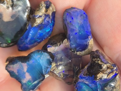 Natural Ethiopian Welo Fire Opal Rough Crystal Collector Lot 141 Cts