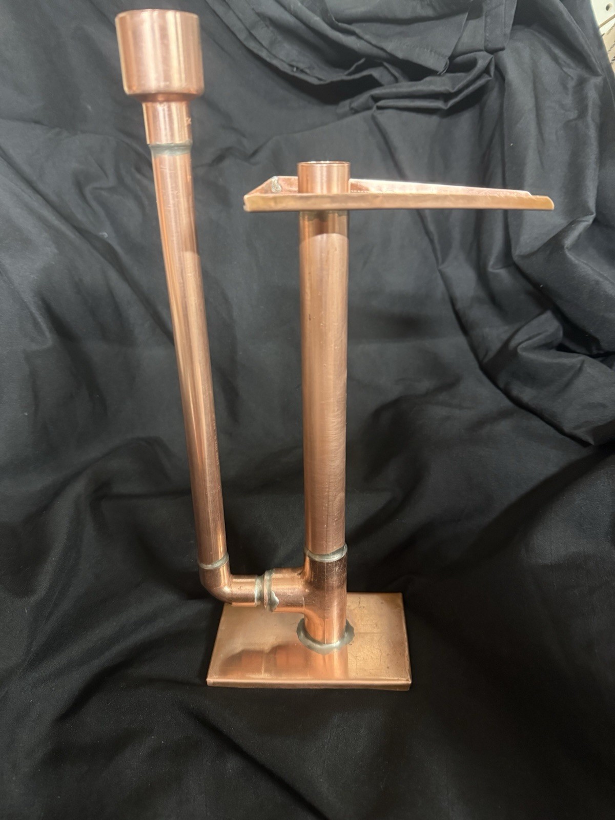 Handmade Copper Proofing Parrot, Free standing w base, for home distilling