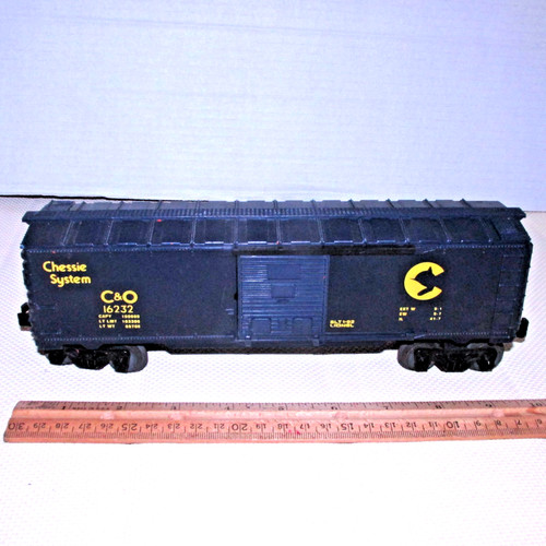 Tren calibre O-27 Lionel sistema ajedrez C & O vagón de caja #16232 puertas azules abiertas EE. UU. | Zustand: Used