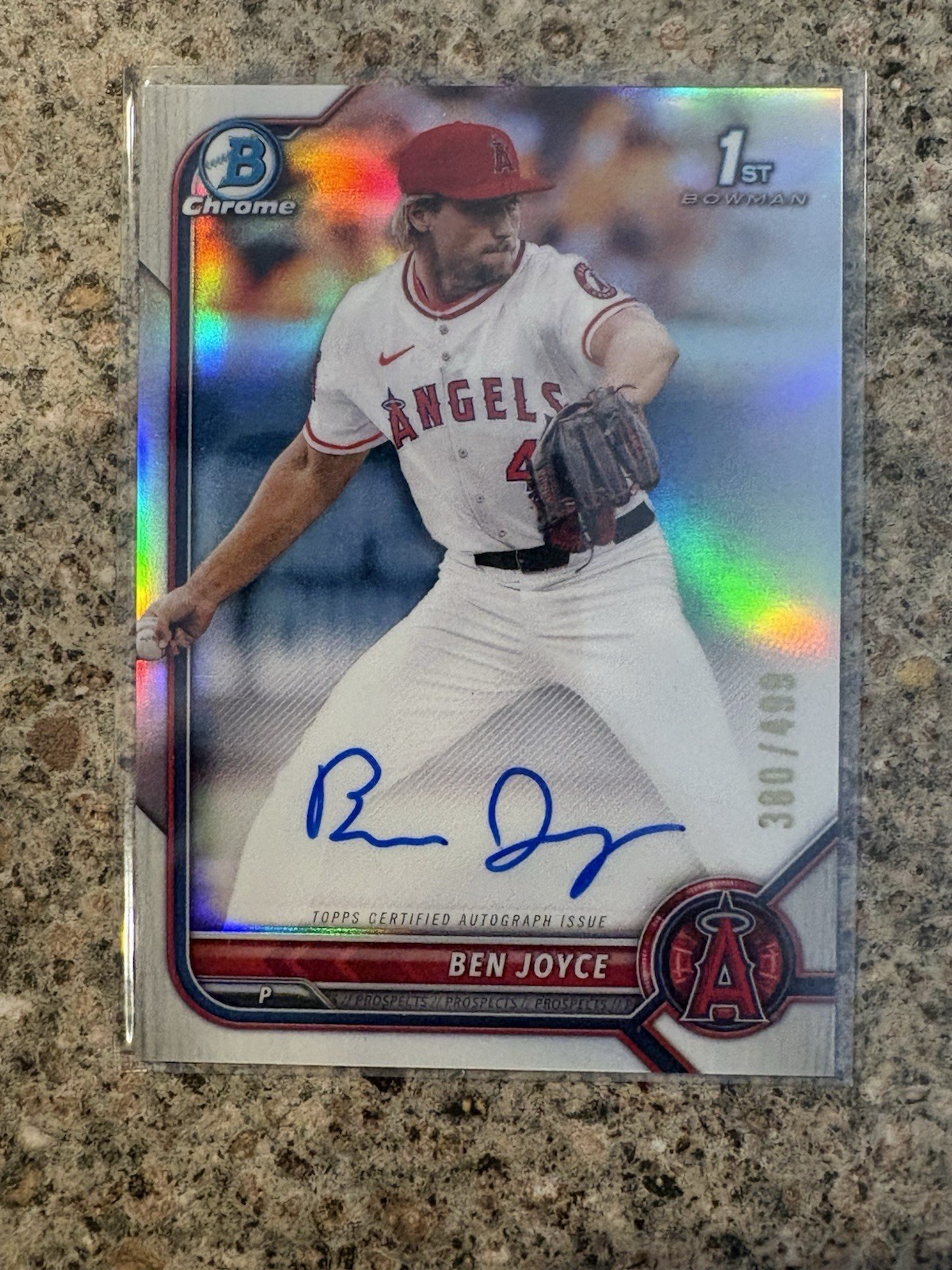 2022 Bowman Draft - Chrome Autographs Ben Joyce #CDA-BJ Refractor /499 (AU, RC)