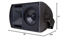 Klipsch AW-650 Indoor/Outdoor Speaker, Black (Pair)