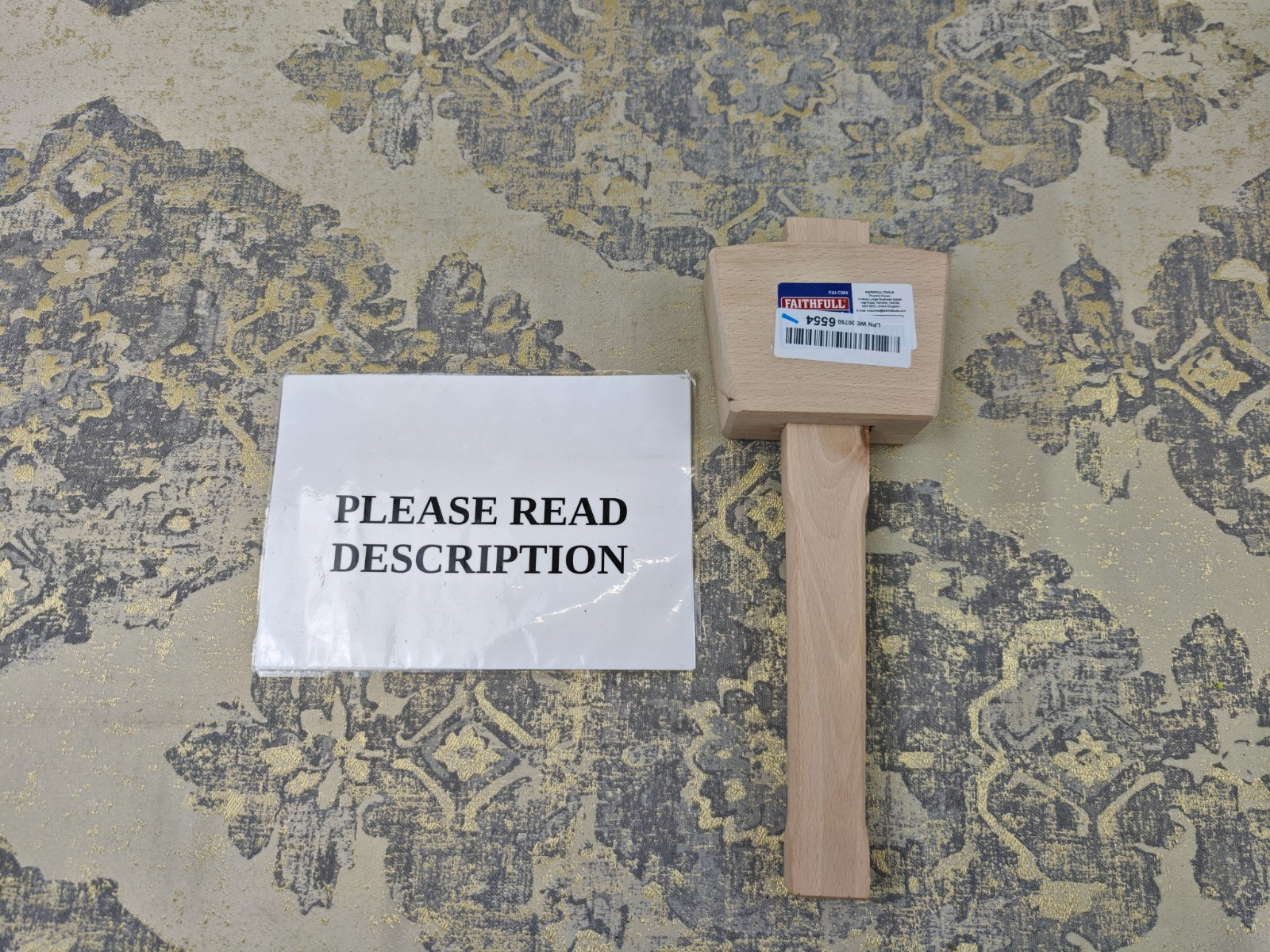 Faithfull FAICM4 Carpenters Beech Mallet 4in