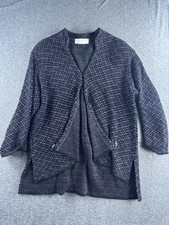 Vintage FRENCH RAGS Sweater Cardigan Womens Size Small Multicolor