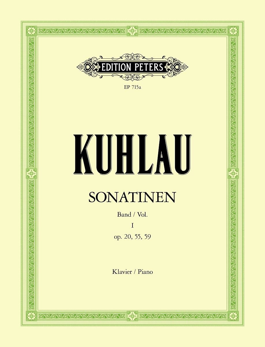 Sonatinen 1 op 20, 55, 59 Vol. 1 piano Kuhlau Peters Paperback