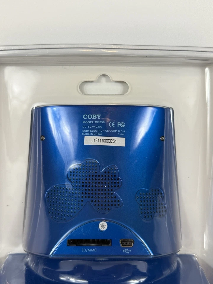 Coby DP-356 3.5" Digital Picture Frame / Album with Alarm Clock Blue - Image 3 of 4