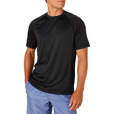Herren Bade-T-Shirt Schwarz XL UPF 50 Kurzarm von Amazon Essentials