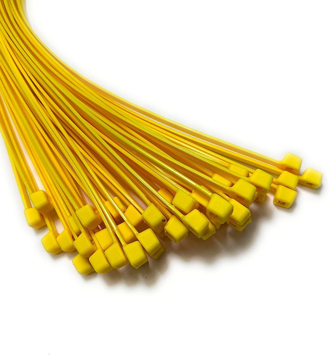 Yellow Heavy Duty Nylon Cable Ties 530mm x 9.0mm Pack of 20 Nylon Zip Ties