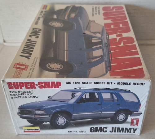 vintage lindburg gmc jimmy super snap model kit,big 1/20 scale,chevy blazer - Picture 3 of 6