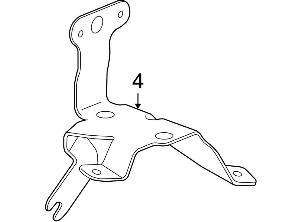 2006-2007 PONTIAC SATURN SOLSTICE SKY BRACKET ASM BRK PRESS MOD 10346882 NEW OEM - Image 3 of 3