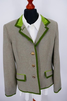 Andrea Eberle Damen Trachten Blazer Janker Gr.38 Baumwolle Leinen absolut Top