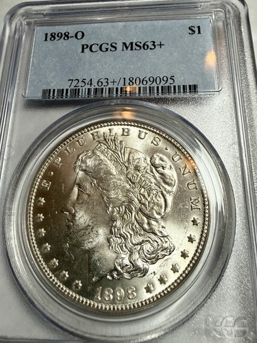 1898-O Morgan Silver Dollar PCGS MS63+ BK1 Video!!