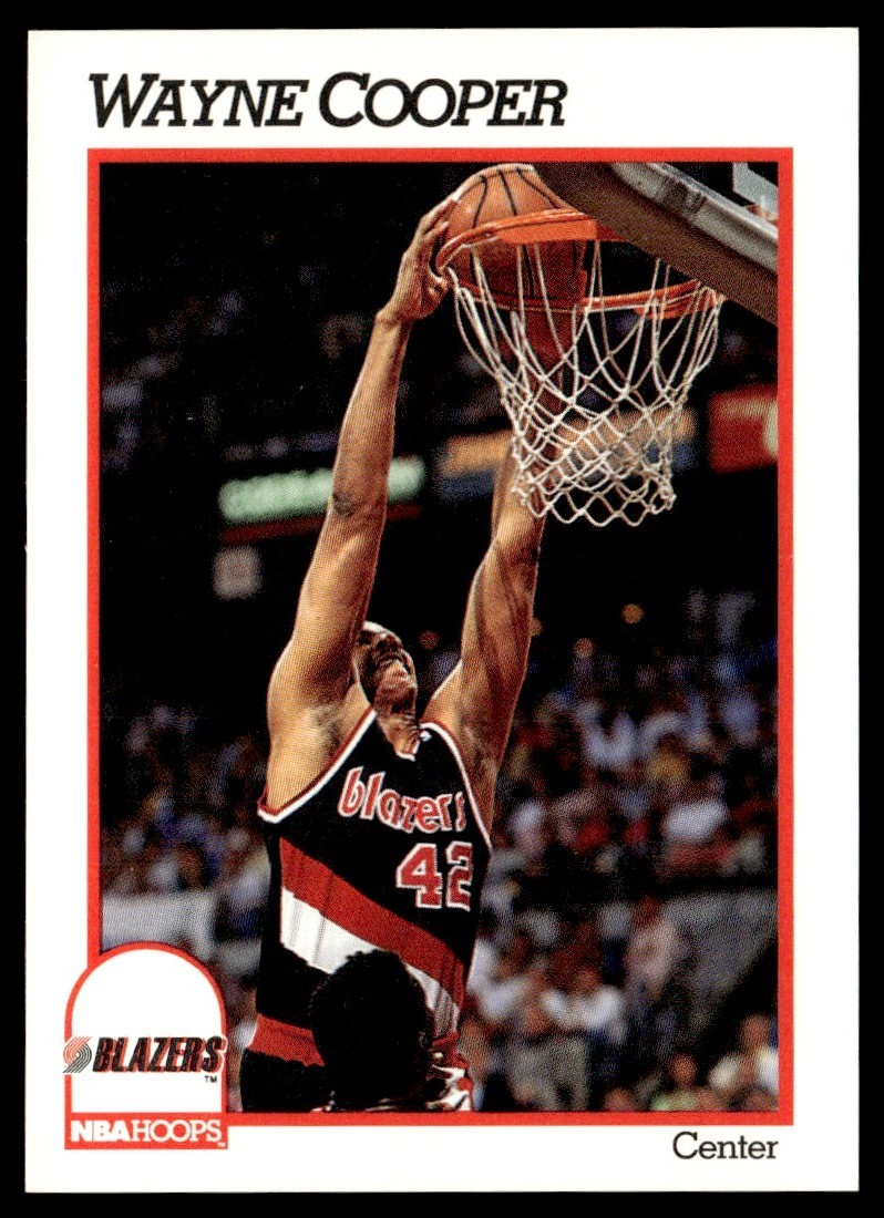 1991-92 Hoops Wayne Cooper Portland Trail Blazers #424