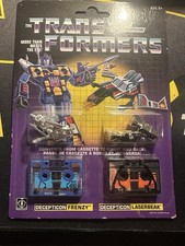 Transformers G1 Reissue Cassettes Decepticon Frenzy & Laserbeak 2018 New Sealed