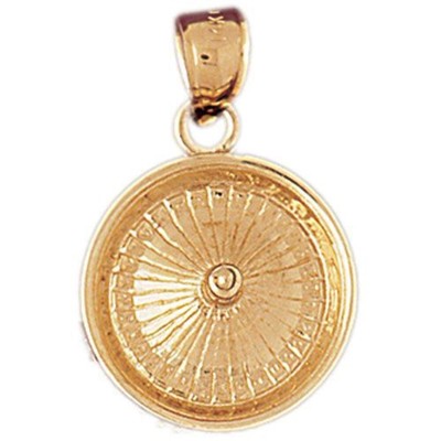 Vegas Roulette Charm Pendant 14k Gold (4.2 Grams)