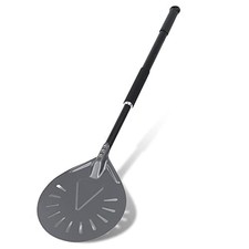 Pizza Turning Peel - 9 Inch Aluminum 9" Perforated Pizza Peel-33"Overall