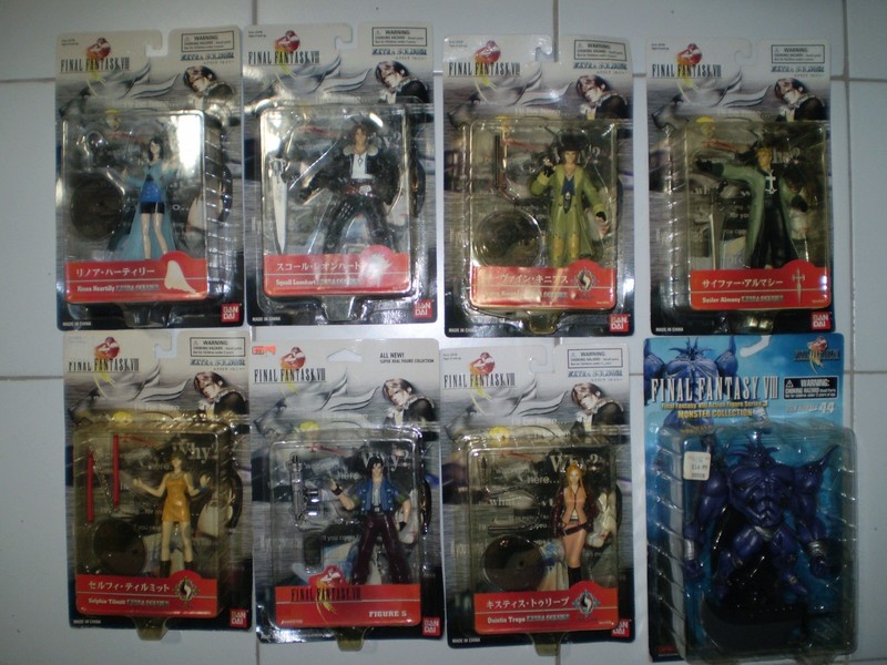 Final Fantasy VII figures (set of 8) Plus bonus Monster figure