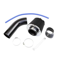 Cold Air Intake Pipe, 76mm 3 Inch Universal Performance Car Cold Air BLACK