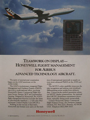 12/1989 PUB HONEYWELL FLIGHT MANAGEMENT GUIDANCE SYSTEM MCDU AIRBUS A340 A320 AD