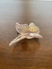 BEAUTIFUL FENTON Pink Iridescent Art Glass Butterfly Figurine W/LABEL 4.25"L