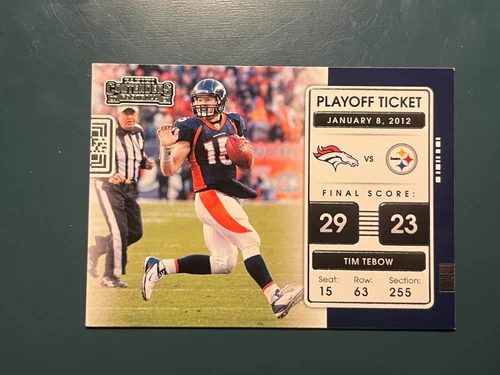 2021 Panini Contenders - Playoff Tickets Tim Tebow #PLT-TTE