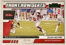 2021 Panini Contenders Draft Picks Front Row Seats Elijah Moore Rookie RC /49