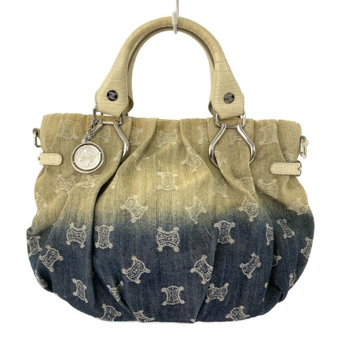 Celine Macadam Triomphe Denim Tote Bag 