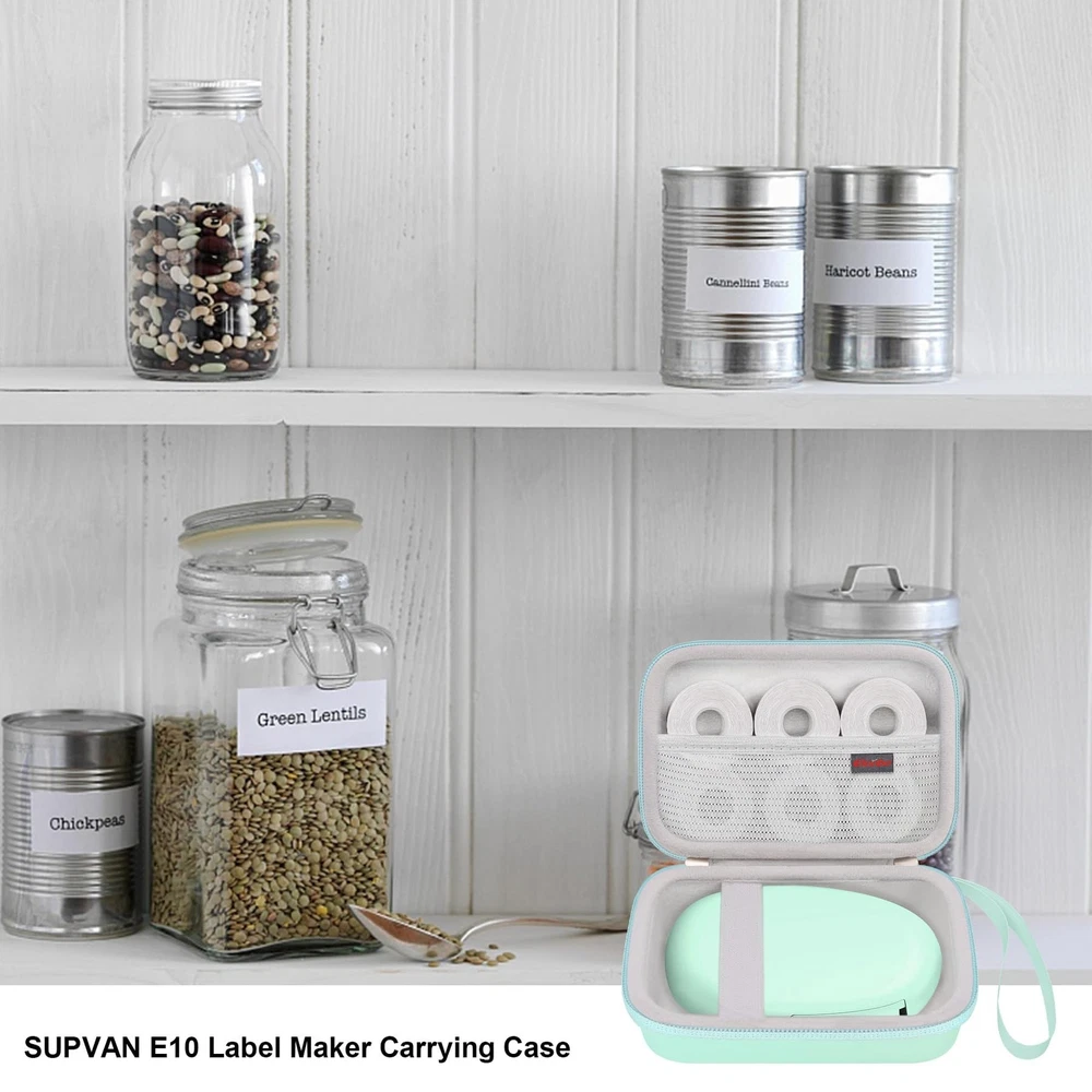 Elonbo Protective Case for SUPVAN E10 Mini Bluetooth Label Printer with Extra Labels Elonbo Protective Case for SUPVAN E10 Mini Bluetooth Label Printer with Extra Labels