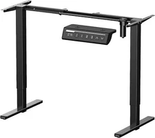 ErGear Electric Stand up Desk Frame Height Adjustable 36.8×23.8×47.2", Black 